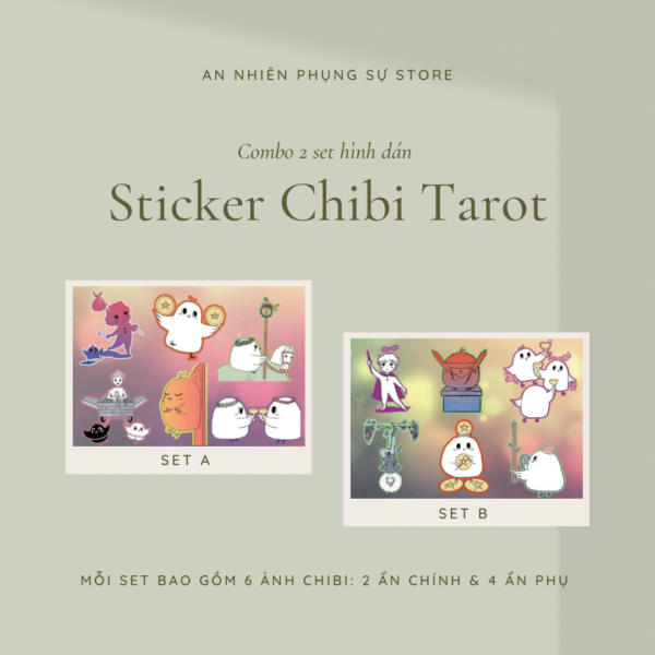 Sticker chibi tarot